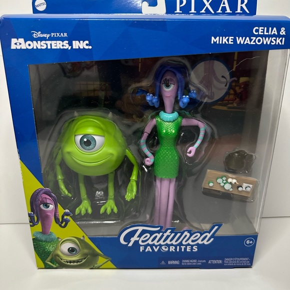 Disney Pixar Monsters Inc. Mike Wazowski and Celia Featured Favorites Figures - Picture 1 of 5